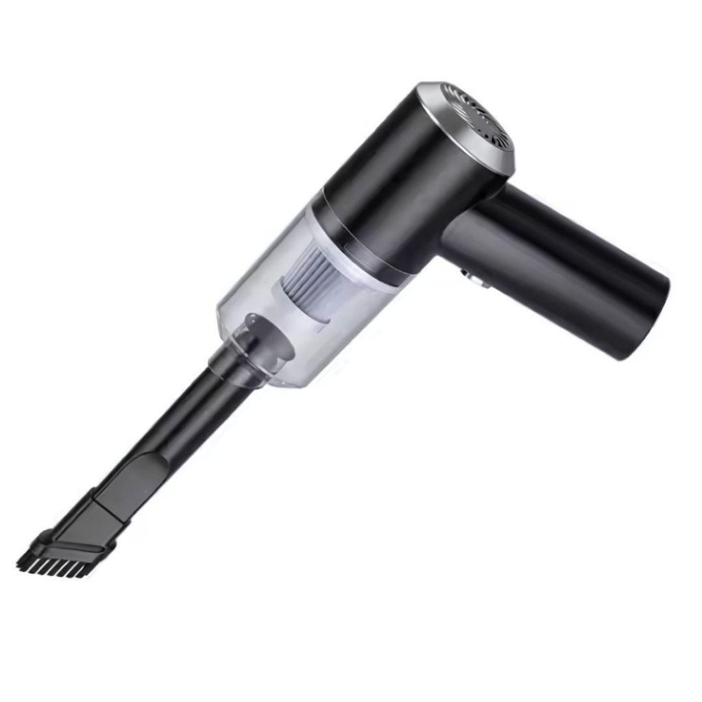 Mini Aspirador de Pó Portátil Recarregável USB 3 em 1 para Carro Mesa Teclado e Cantos Compactos