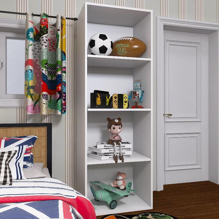 Estante Organizador Livreiro Prateleira multiuso para livrosarmario multifuncional prateleiras 4 nichos em Oferta na Shopee