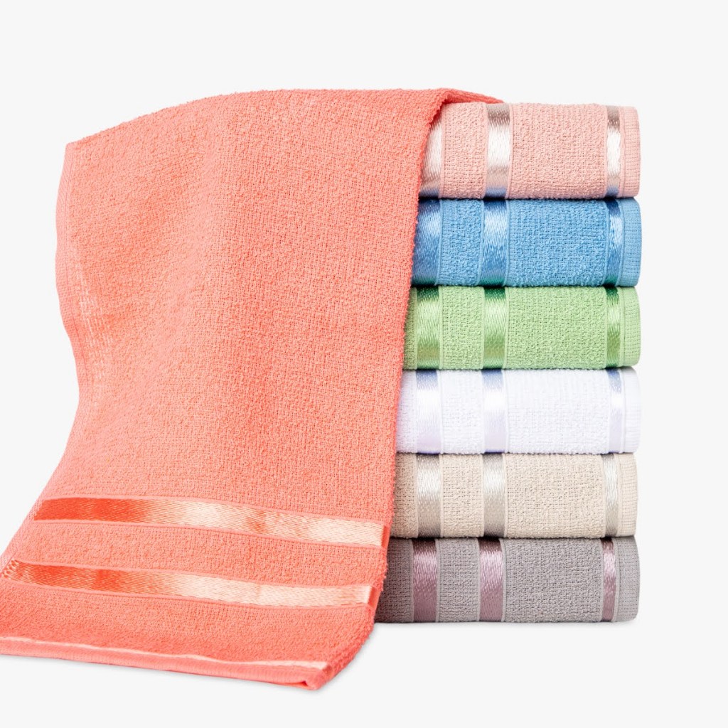 Kit 3 ou 6 Toalhas de Rosto 100% Algodão em Oferta na Shopee