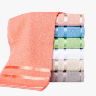 Kit 3 ou 6 Toalhas de Rosto 100% Algodão em Oferta na Shopee