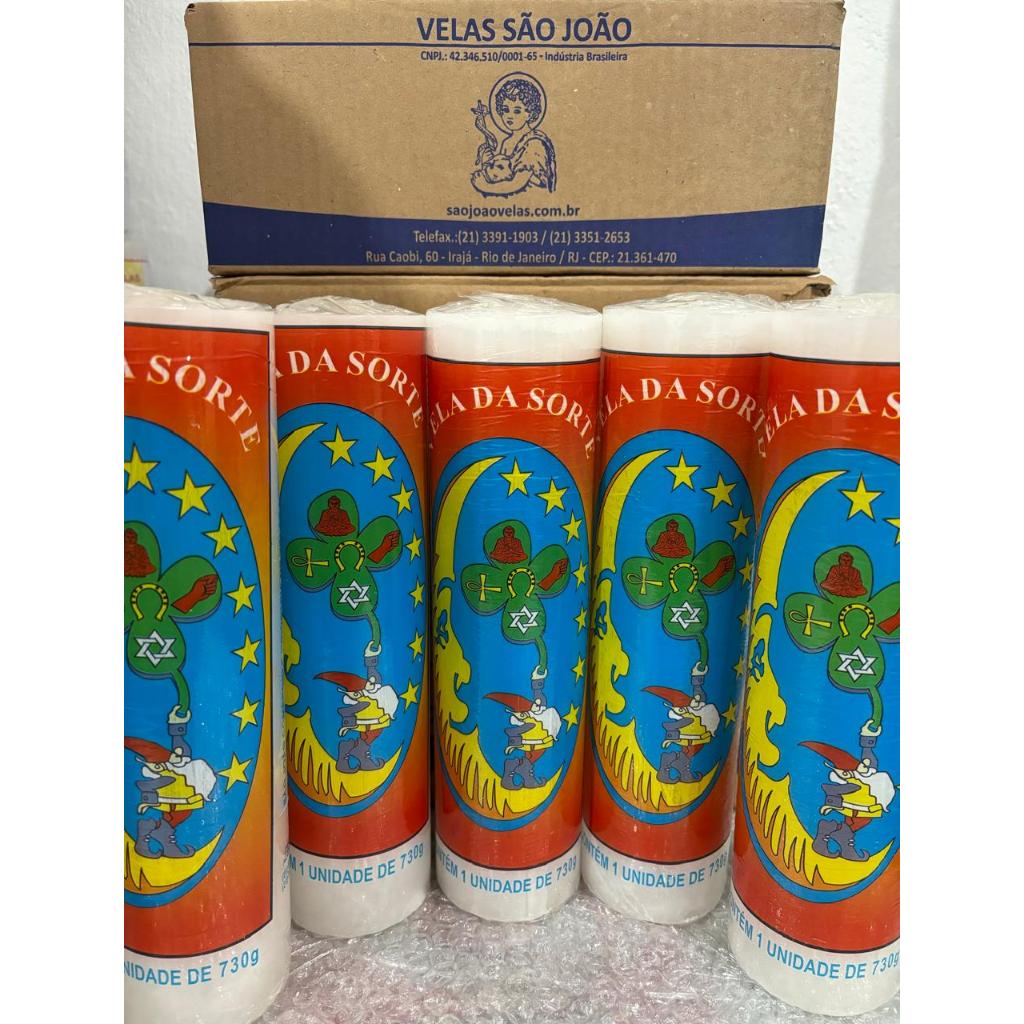 12 VELAS 13/14 DIAS DA SORTE BRANCA - 730g