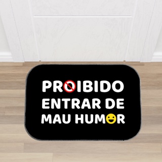 Tapete de Porta Decorativo Estampas Divertidas Antiderrapante - Direto de Fábrica - Envio Imediato!! em Oferta na Shopee
