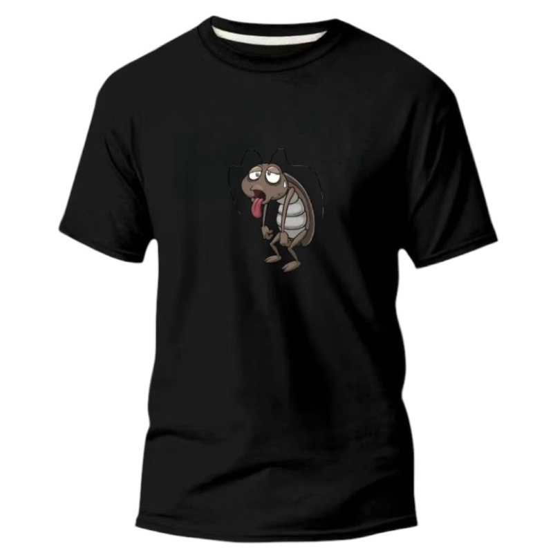 Camisa Camiseta Estampada Engraçada, Camiseta 100% algodão fresca confortavél