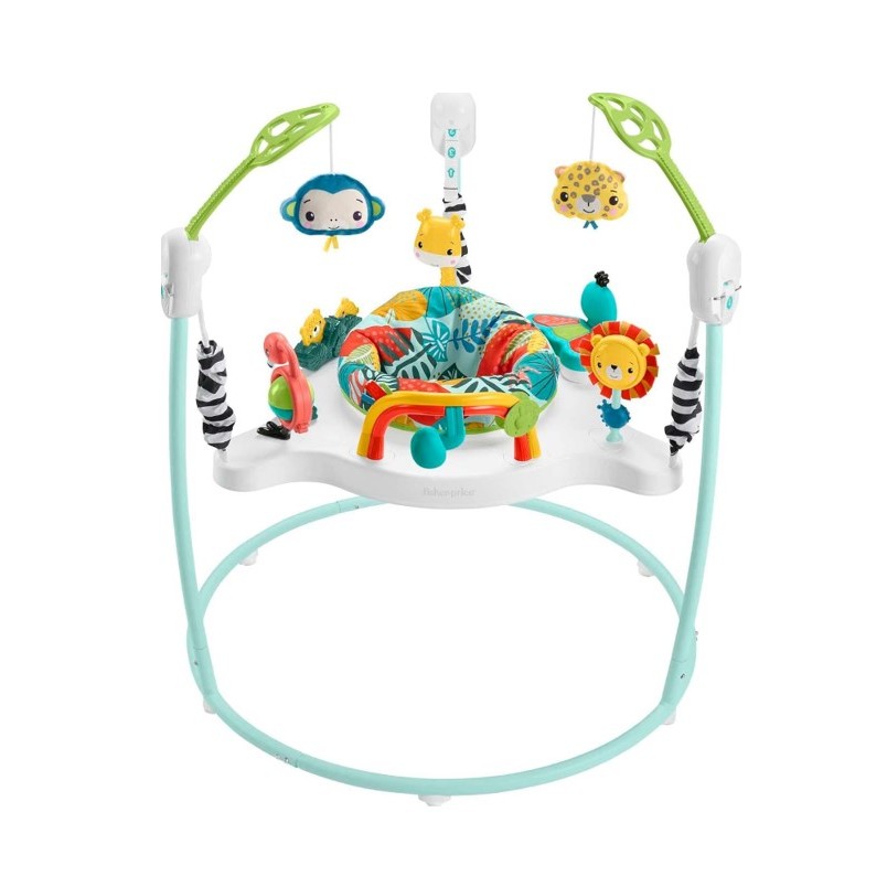 Fisher Price Baby Cadeirinha Pula Pula Floresta - Mattel - Mom & Baby