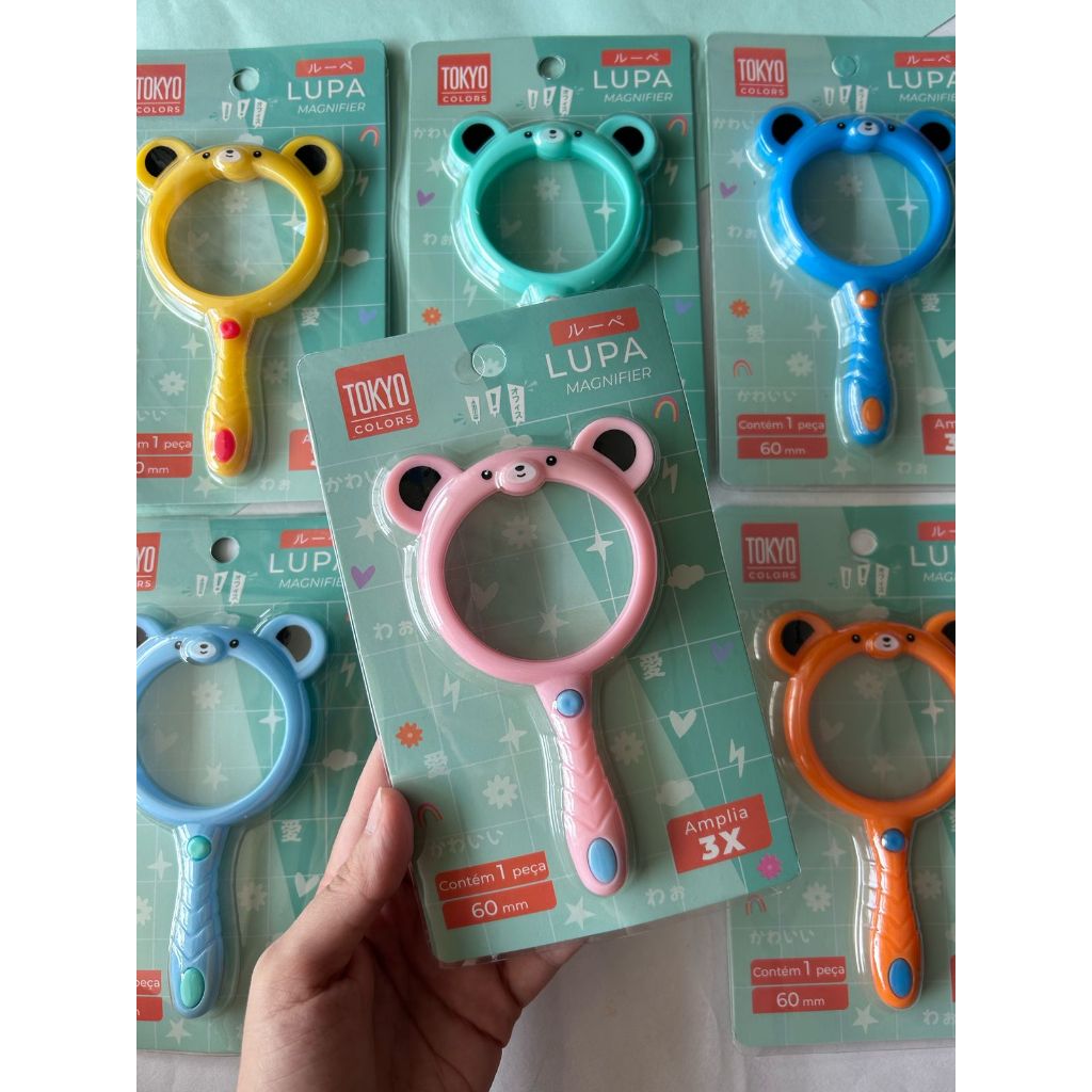 Lupa Infantil Lente de Aumento Para Crianças Fofa 60mm em Oferta na Shopee