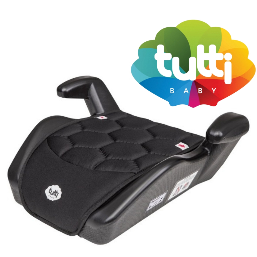 Assento de Elevação Cadeirinha Infantil para Carro Suporta 36Kg Elevato Tutti Baby 6100-07 Preto