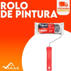 Rolo De Pintura Espuma Poliester Anti Marcas - Atlas 9cm