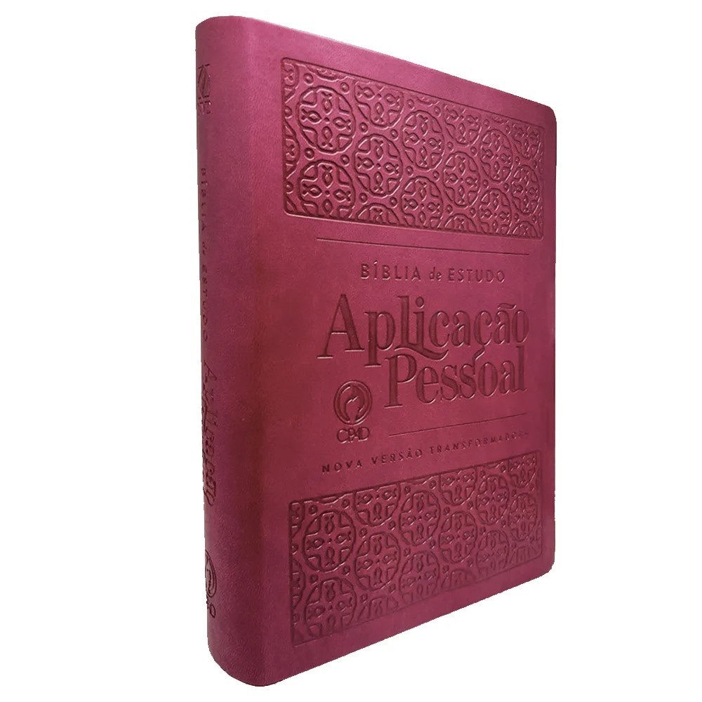 Bíblia de Estudo Aplicação Pessoal - NVT - Letra Grande - Luxo Vinho em Oferta na Shopee