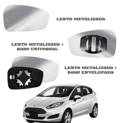 Lente Espelho Retrovisor New Fiesta 2011 a 2019
