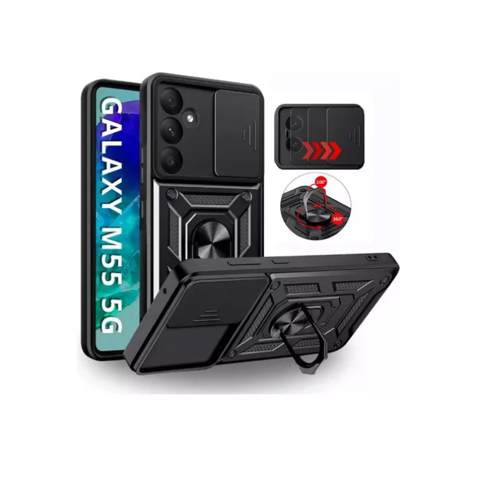Capa Capinha Armadura Ring Luxo P/ Samsung Galaxy M55 5g