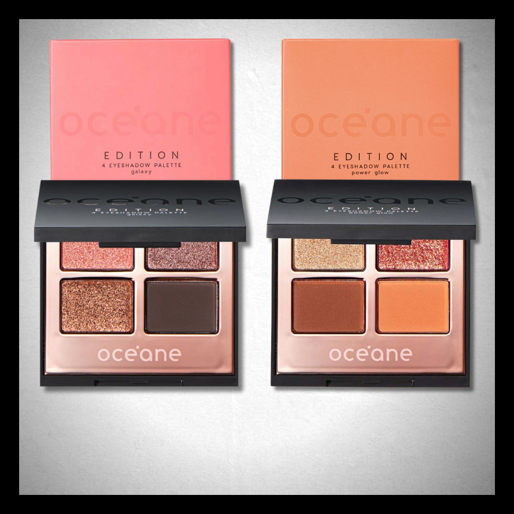 Paleta de Sombras Oceane – 4 Eyeshadow Palette Power Glow/Galaxy