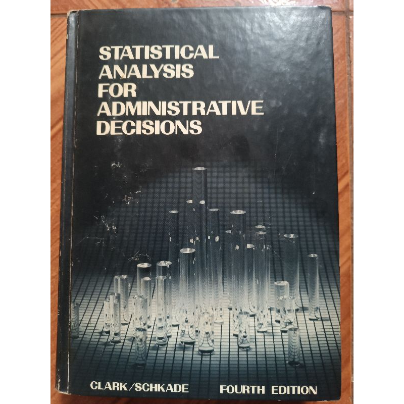 Livro Statistical Analysis for Administrative Decisions RARIDADE