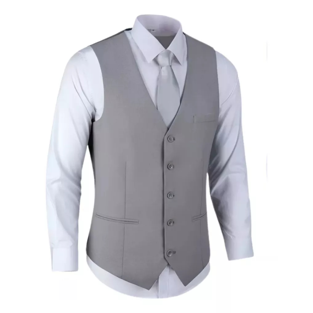 Colete Social Slim Masculino Ajustável Oxford - Alto Padrão Envio Imediato