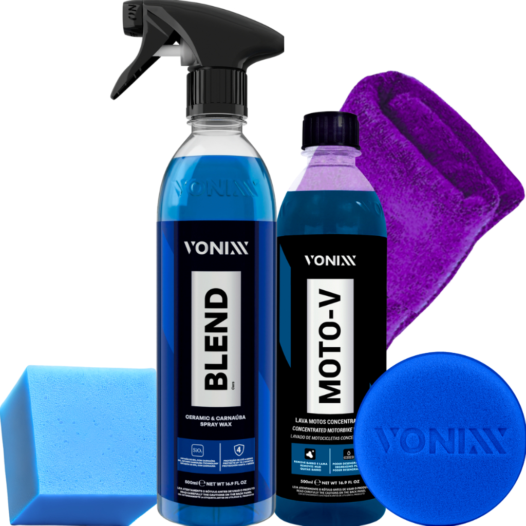Cera Blend Spray Vitricadora com Silica + Moto-V Shampoo Desengraxante em Oferta na Shopee