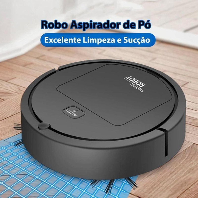 Robô Inteligente Doméstico Aspirador De Limpeza Mini Varredura, Aspirador de pó inteligente
