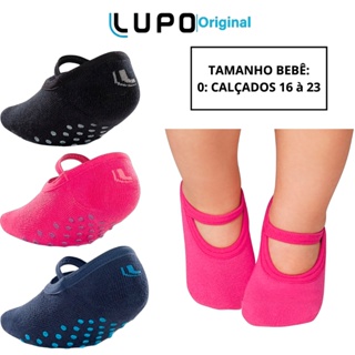 Meia Sapatilha Bebe Antiderrapante Lupo Baby 2027-004 Bebê em Oferta na Shopee