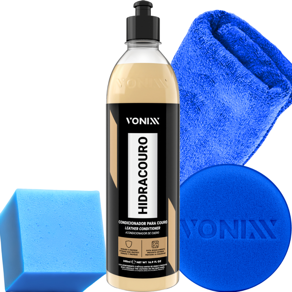 Hidracouro 500ml Hidratante para Couro Banco Automotivo Pano Aplicador - Spare Parts and Accessories for Vehicles