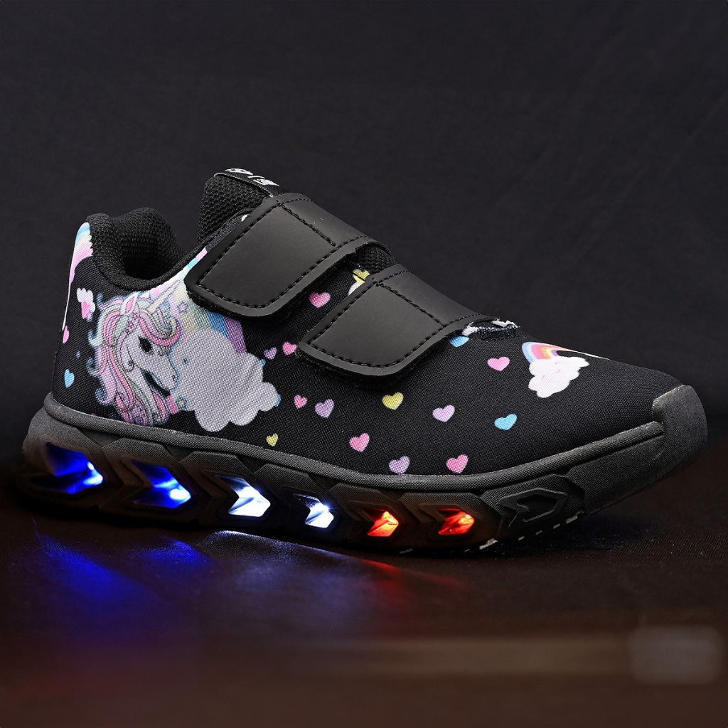 Tenis Infantil De Led Unicornio Meninas Casual em Oferta na Shopee