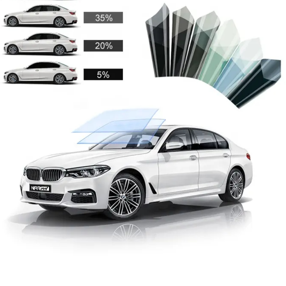 Insulfilm Fumê Pelicula Controle Solar Window Premium Blue Anti Risco G 3 5 20 35 Residencial Carros