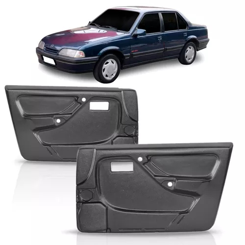 Forro Porta Dianteira Monza Tubarão 1989 A1997 Preto 4 Porta