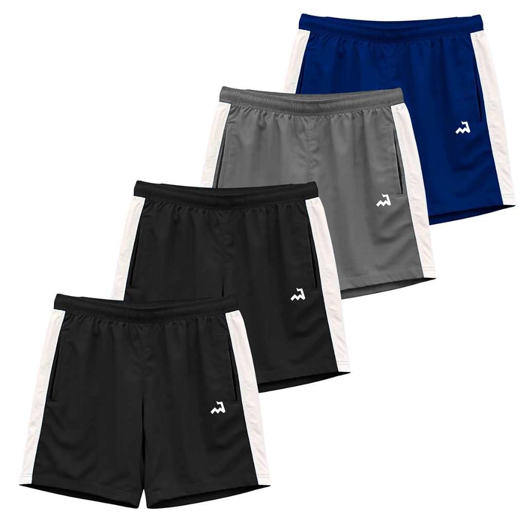 Kit 4 Short Academia Bermuda Dryfit Masculino Futebol Corrida Treino Fitness Elastano Academia Gym