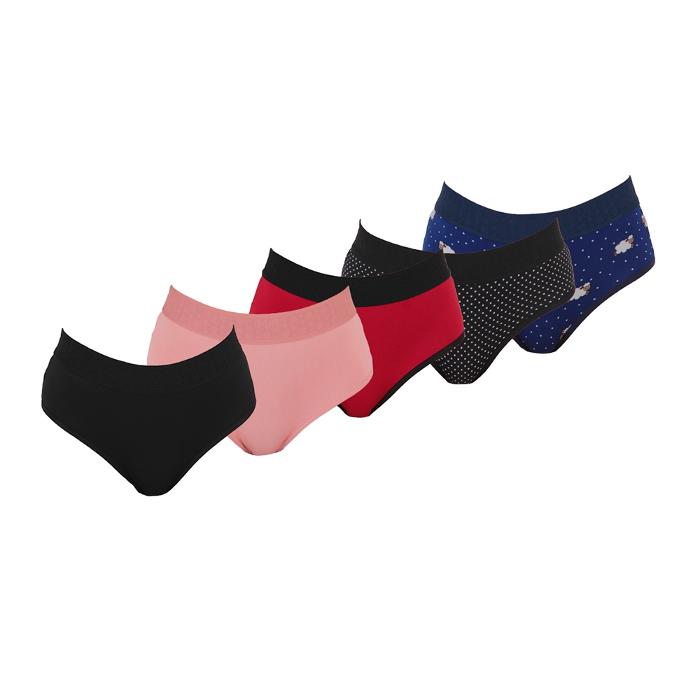 Kit 4 Calcinhas Cintura Alta Lingerie  Penteado Caribe em Oferta na Shopee