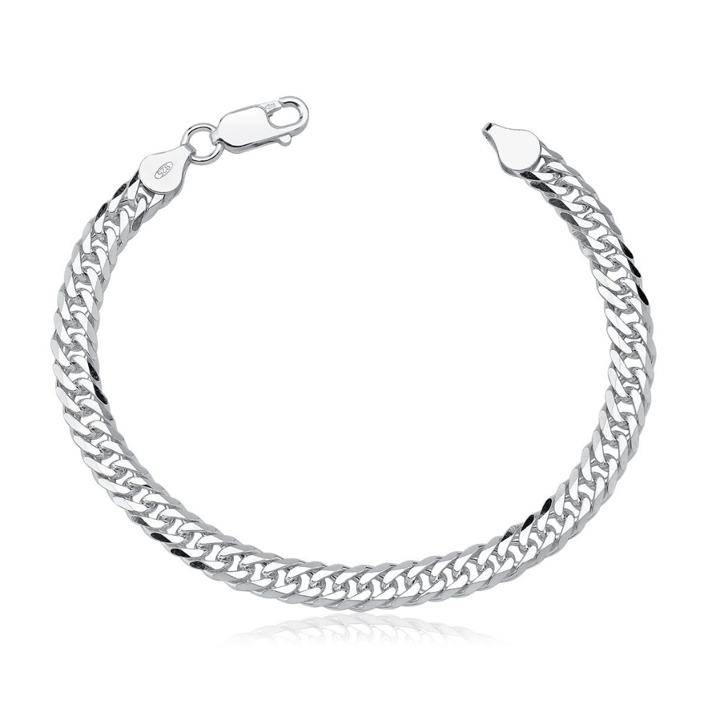 Pulseira Grumet Dupla 6mm prata 925