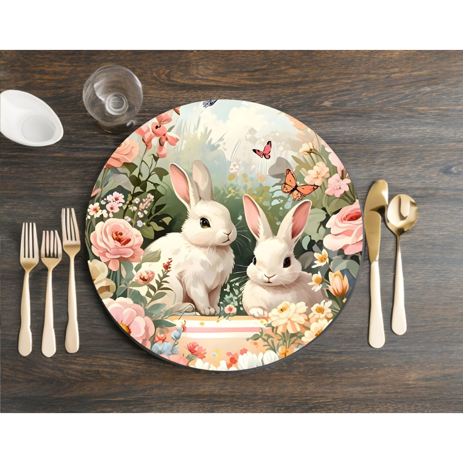 Kit de Capas Para Supla / Jogo Americano / Sousplast Para Mesa de Jantar Diversas Estampas De Páscoa