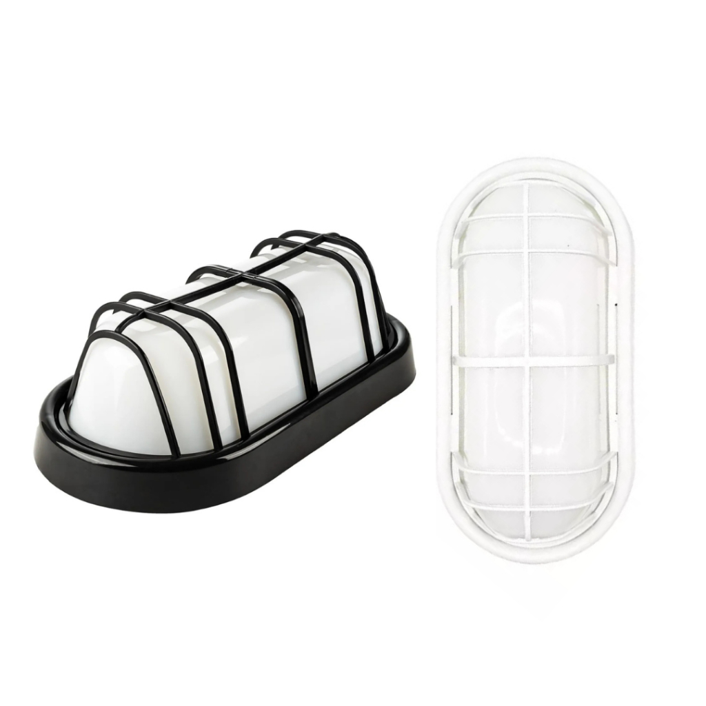 Luminária Tartaruga Interneed Preto/Branco 25W Iluminação Casa Jardim Corredor Luz