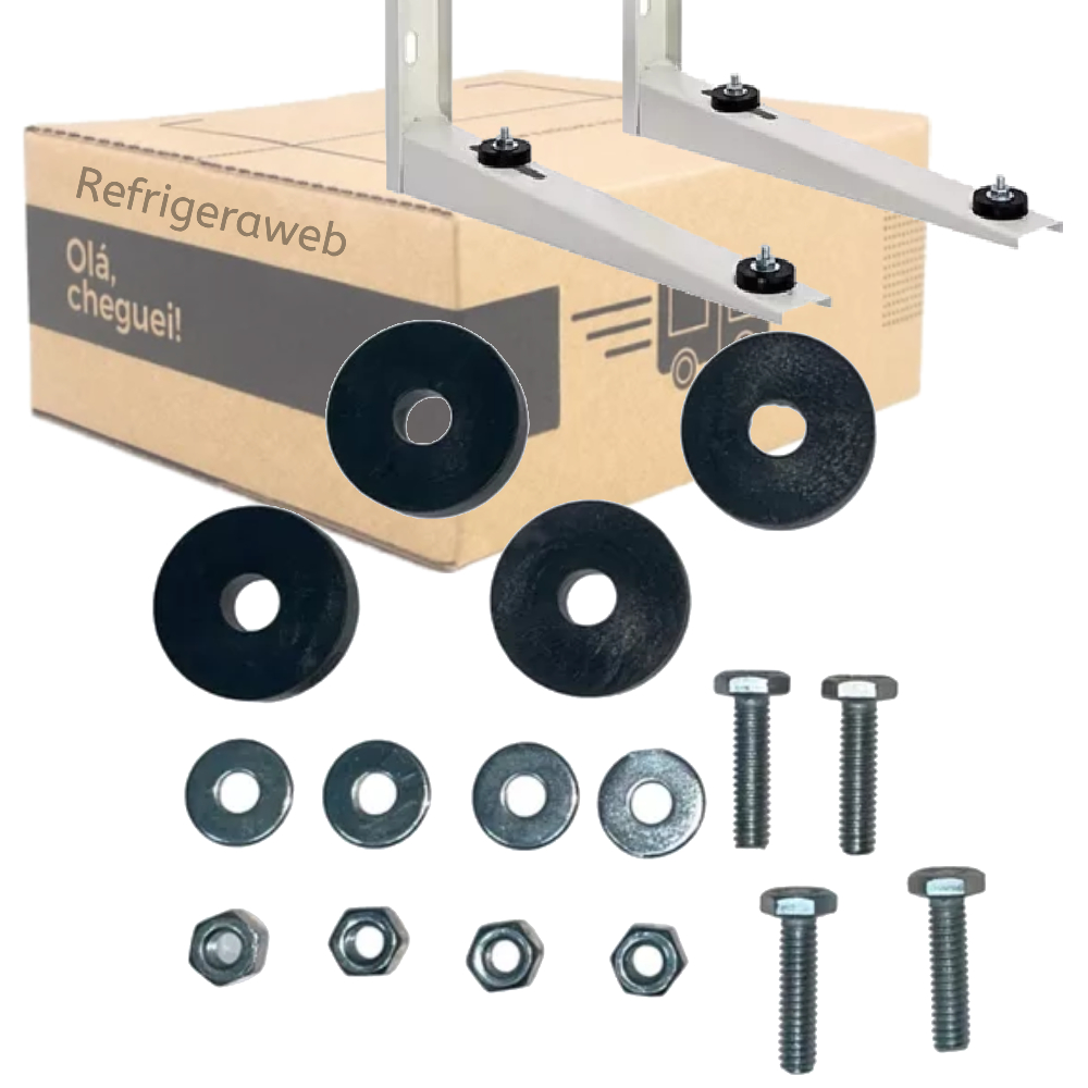 Fixação Para Suporte Condensadora Split Ar Condicionado