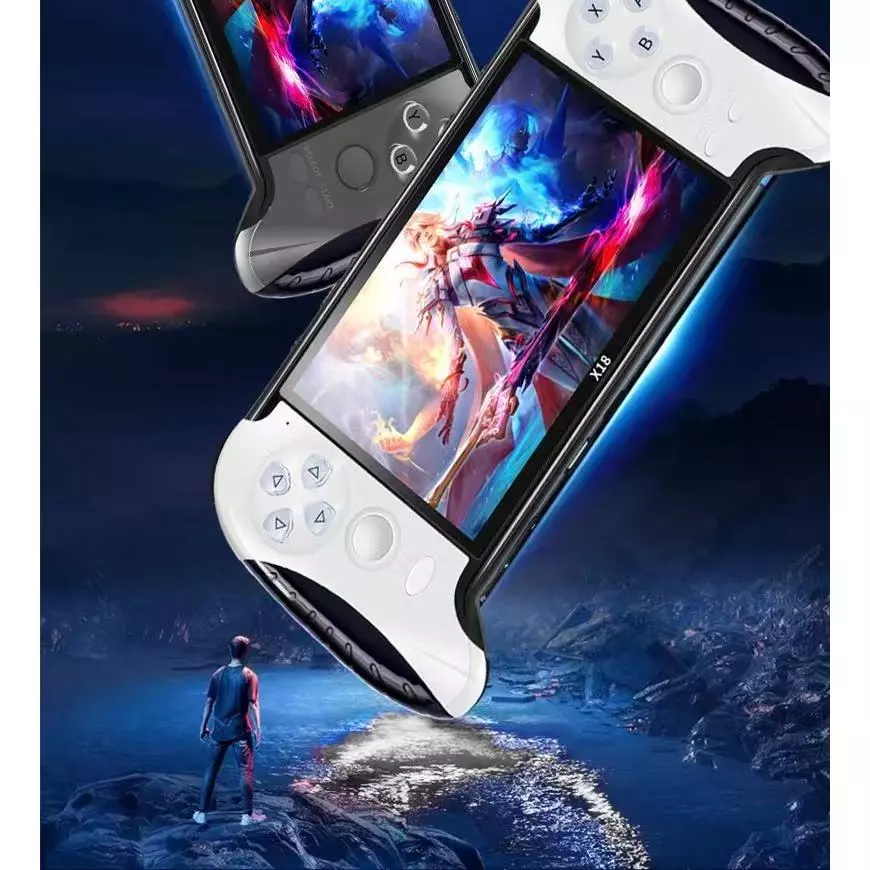 Video Game Console Portátil 16GB 10000 Jogos Retrô 5.1Polegadas Display de Alta Definição