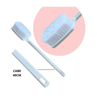 Escova De Banho Para Lavar As Costas Cabo Longo 40cm Cerdas Macias em Oferta na Shopee