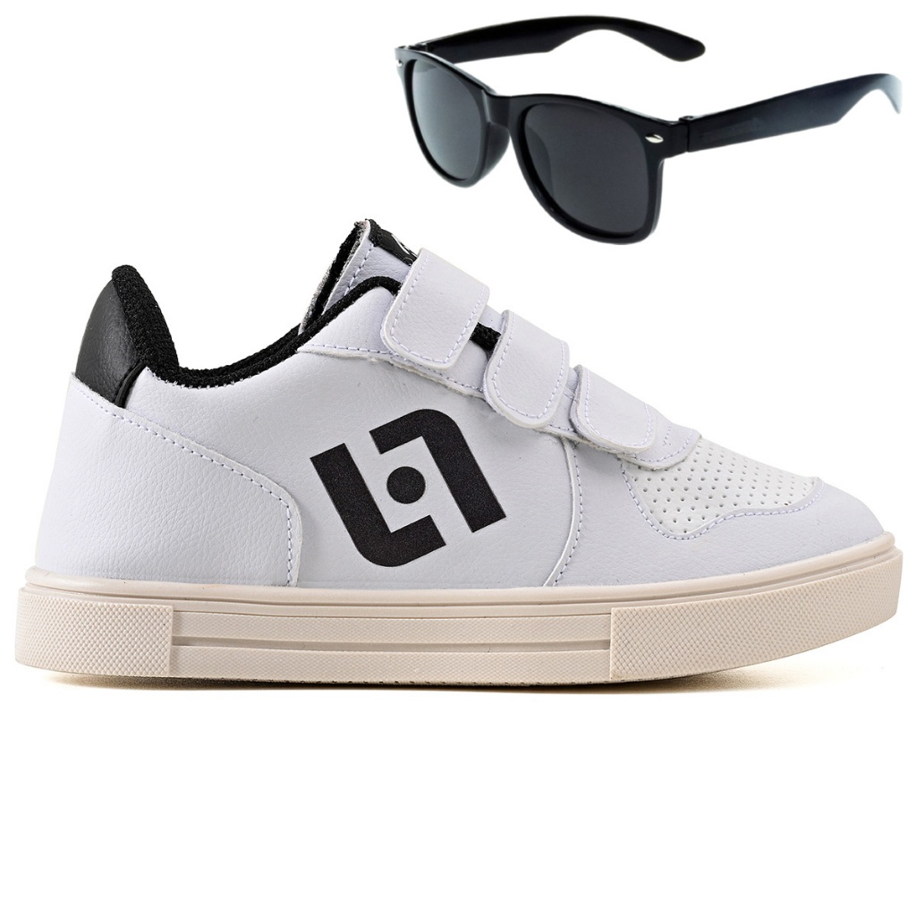Tenis Infantil Casual Escolar Meninos Street Calce Facil + Oculos em Oferta na Shopee