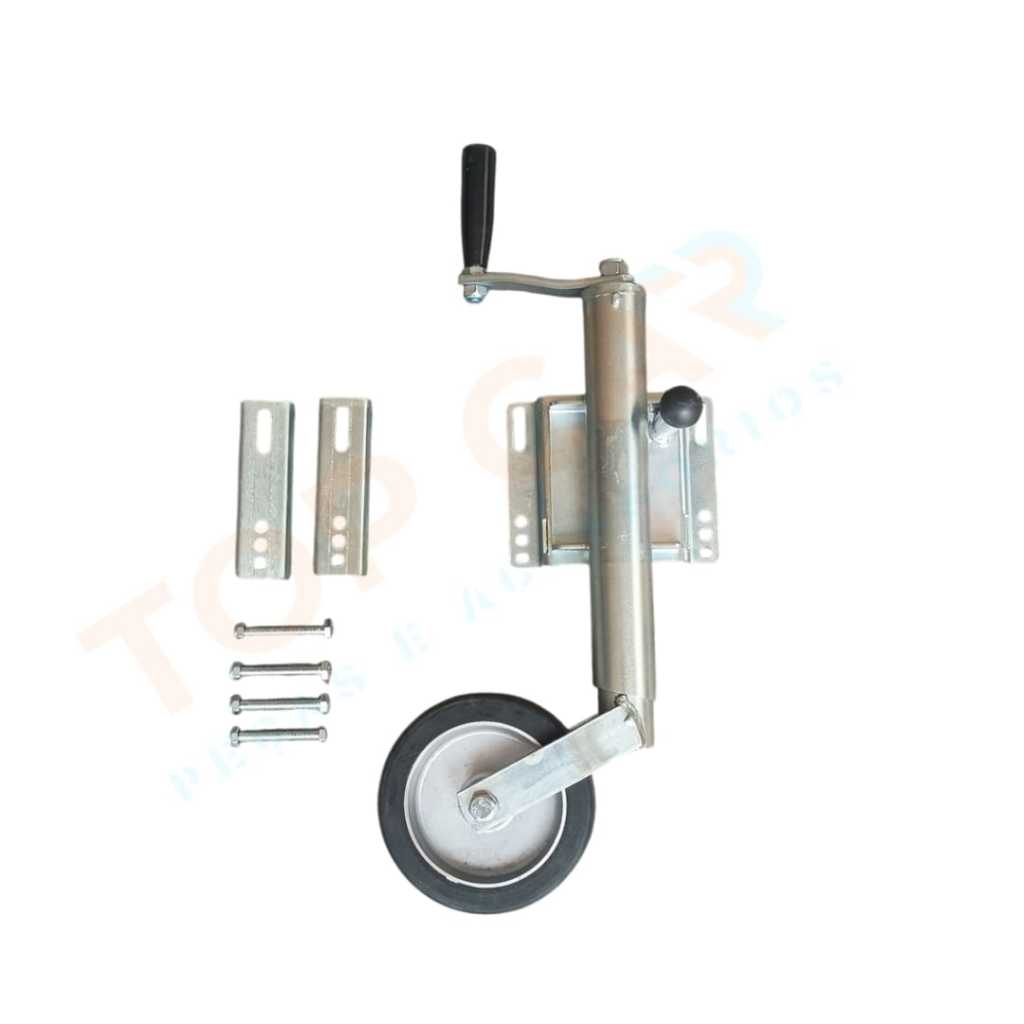 pedestal Roda Boba Com Fixação Pedestal Carretinhas, Reboques 150kg roda para carreta