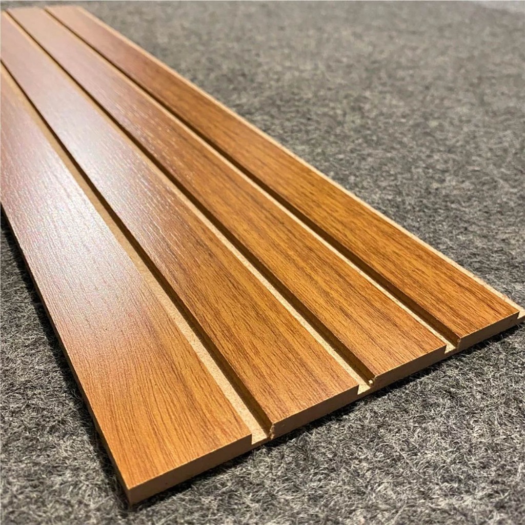 Kit 30 Revestimento Ripado Painel Placa Decorativa MDF 45x11cm