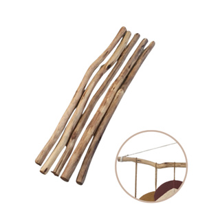 1 Galho Madeira Macrame Artesanal Tratado 1,20 Metro Natural em Oferta na Shopee