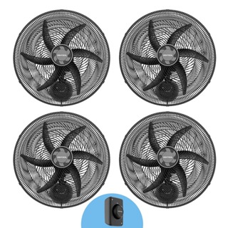 Kit 4 Ventiladores De Parede Potente 50cm Diâmetro Com 6 Pás P/ Igreja Academia Lojas Preto Ventisol em Oferta na Shopee