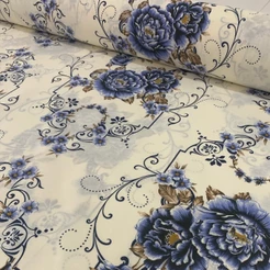 Tecido Percal Misto Estampado 180 fios 80% Algodão 20% Poliester 3M X 2,50 de Largura Cama Lençol Fronhas Decoração