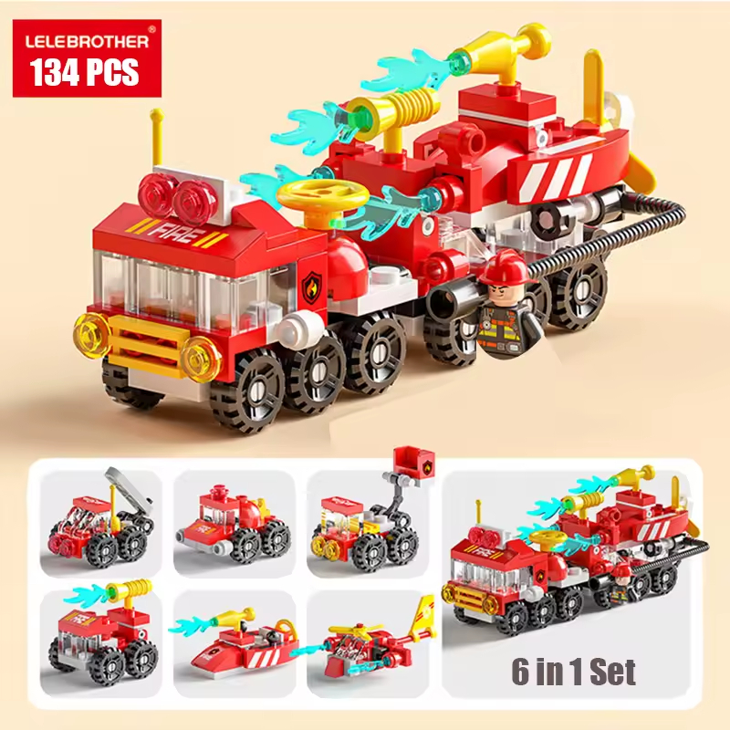 Blocos de Construção "Lego" SWAT 6 em 1 - 147 Peças, Brinquedo Educativo para Crianças!!