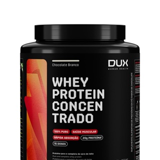 Whey Protein Concentrado Dux (450g) Chocolate Branco em Oferta na Shopee