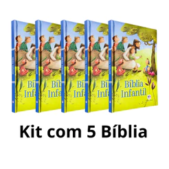 Kit com 5 uniidades da Bíblia Infantil | Brochura