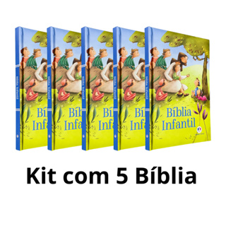 Kit com 5 uniidades da Bíblia Infantil | Brochura em Oferta na Shopee