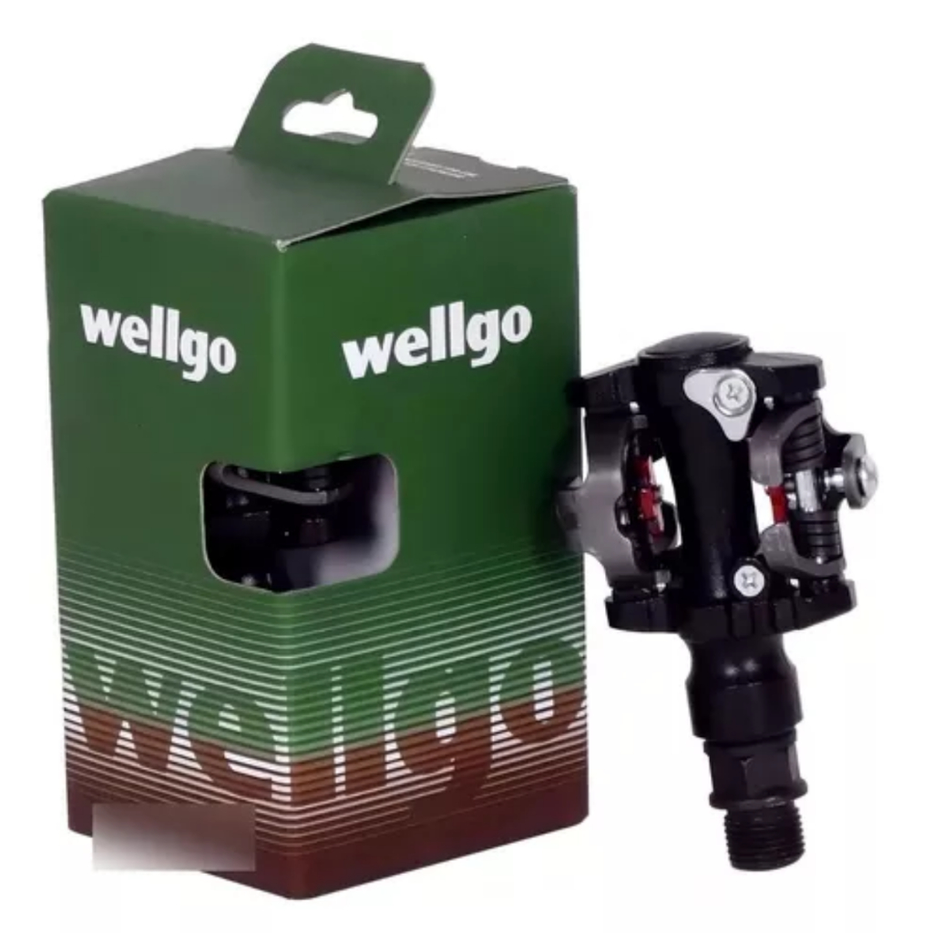 Pedal Clip Wellgo M919 Mtb Rosca Grossa 9/16 C/ Taco Bike