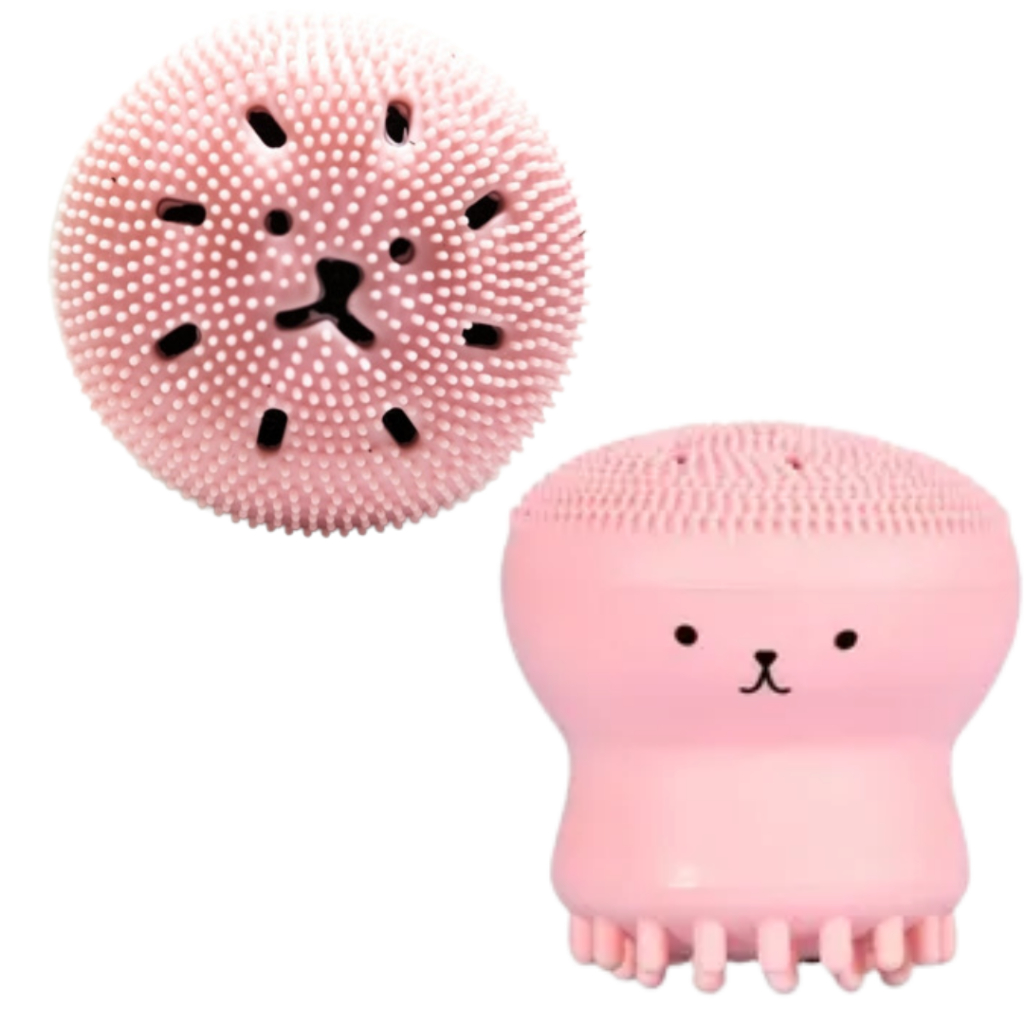 esponja polvo esfoliante limpeza de pele tira cravos e espinha com caixinha para presente