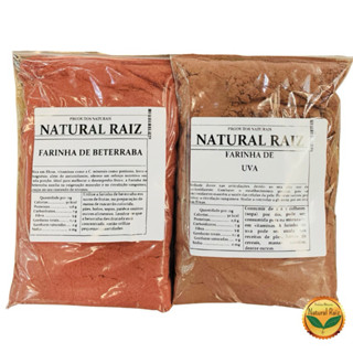 Kit Beterraba Em Pó + Uva em Pó - Pré treino Natural em Oferta na Shopee