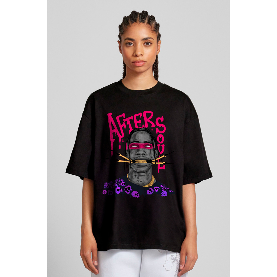Camiseta AfterSoul 100% Algodão Oversized, Sicko Mode Vibes Trap, Hype e a Cultura Urbana em um Drop