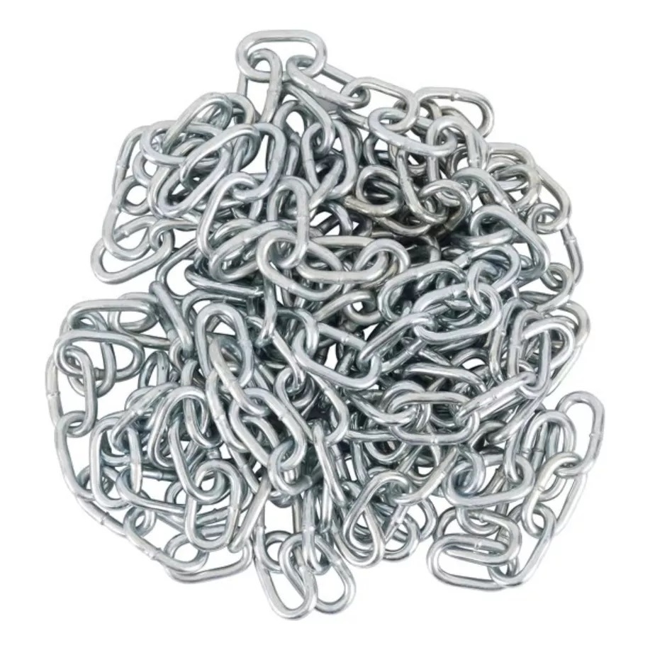 10 Metros Corrente Elo Curto Aço Galvanizado 3mm Fina Portão