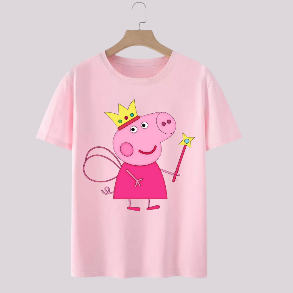 Camiseta camisa blusa tshirt  peppa pig george  escolar menina  menino em alta moda infantil juvenil em Oferta na Shopee