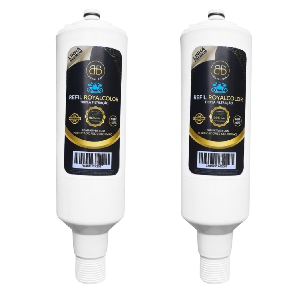 Kit 2 Refil Filtro Purificador Compatível Com Colormaq