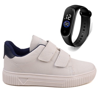 Sapatenis Masculino Infantil Calce Facil Casual Light + Relogio em Oferta na Shopee